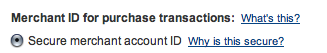 Secure Merchant ID