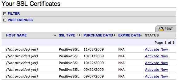 Your SSL Certs